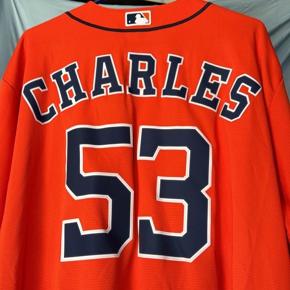 Astros button down jersey “#53 Charles” Like new condition XXL - Picture 5 of 6